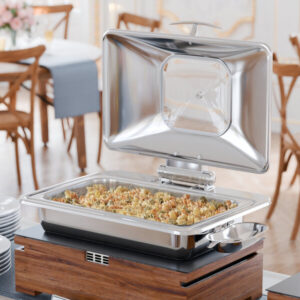 Acopa Voyage 8 Qt. Full Size Stainless Steel Induction Chafer